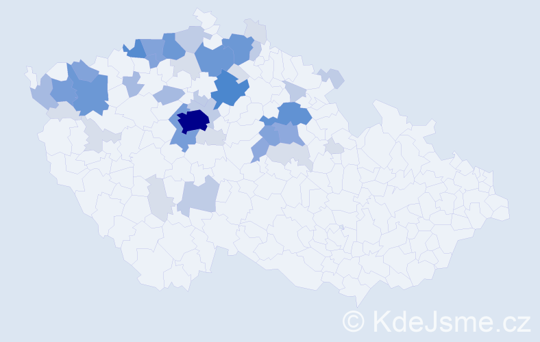 Příjmení: 'Poživil', počet výskytů 147 v celé ČR
