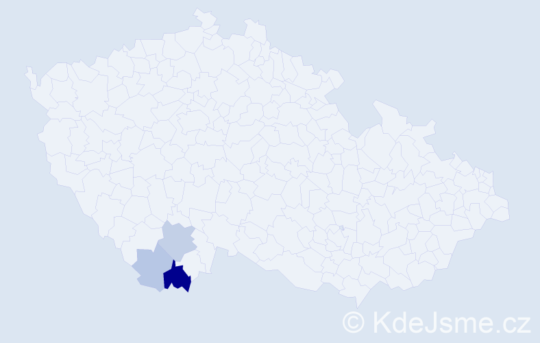 Příjmení: 'Kletzenbauerová', počet výskytů 7 v celé ČR