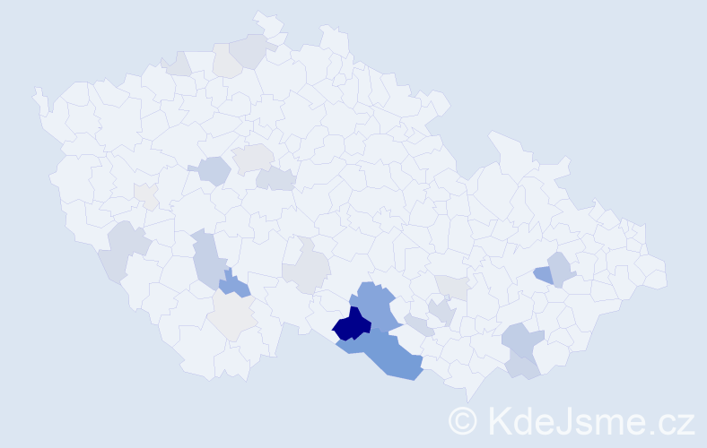 Příjmení: 'Kapinus', počet výskytů 94 v celé ČR