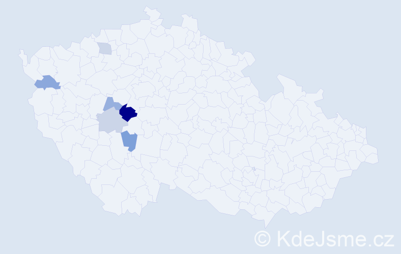 Příjmení: 'Miletičová', počet výskytů 9 v celé ČR