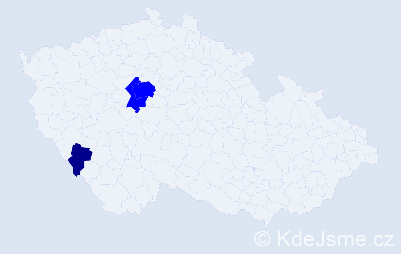 Příjmení: 'Matouschová', počet výskytů 4 v celé ČR