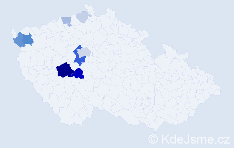 Příjmení: 'Bambousková', počet výskytů 39 v celé ČR