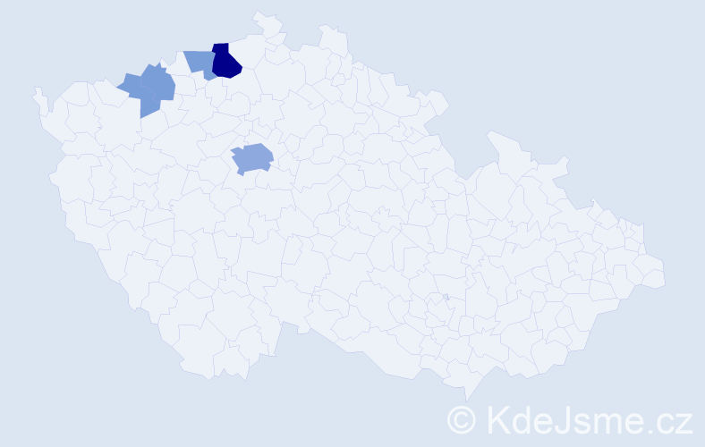Příjmení: 'Klepschová', počet výskytů 14 v celé ČR