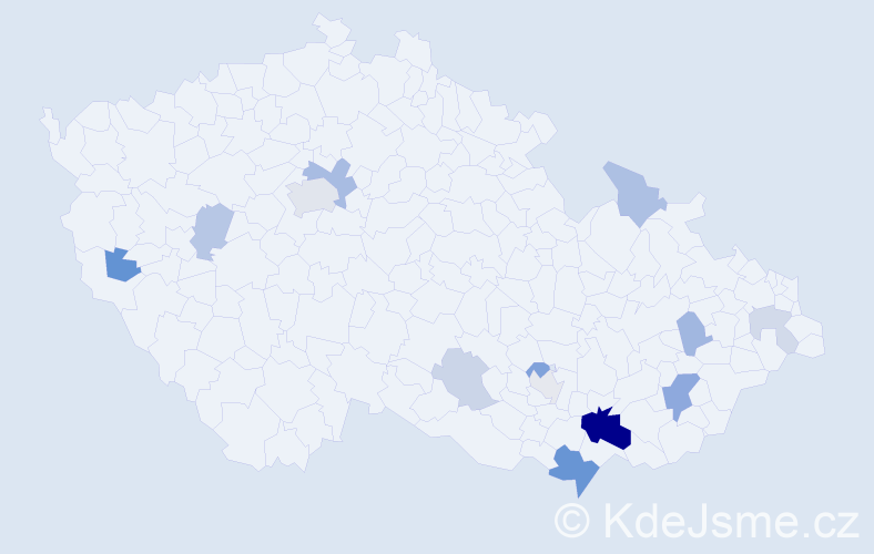 Příjmení: 'Košacký', počet výskytů 31 v celé ČR