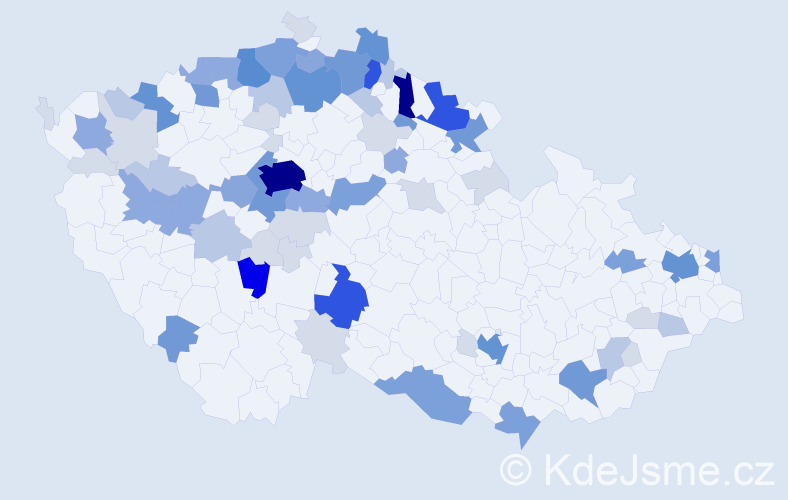 Příjmení: 'Krause', počet výskytů 263 v celé ČR
