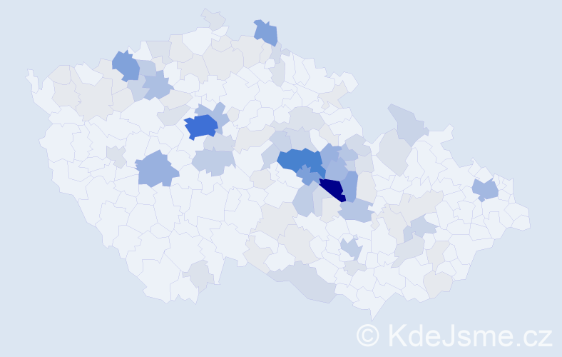 Příjmení: 'Roušarová', počet výskytů 326 v celé ČR