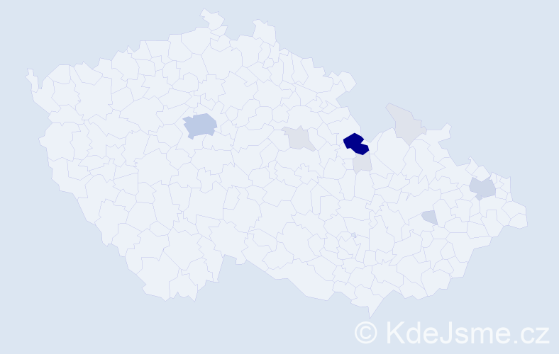 Příjmení: 'Majvaldová', počet výskytů 39 v celé ČR