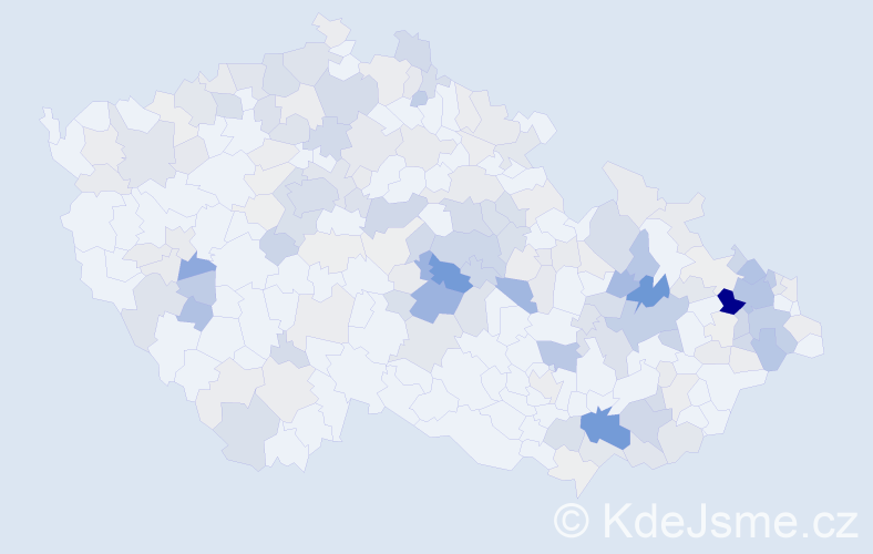 Příjmení: 'Niklová', počet výskytů 802 v celé ČR