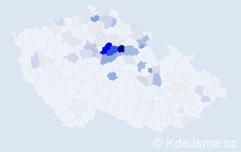 Příjmení: 'Knytlová', počet výskytů 194 v celé ČR