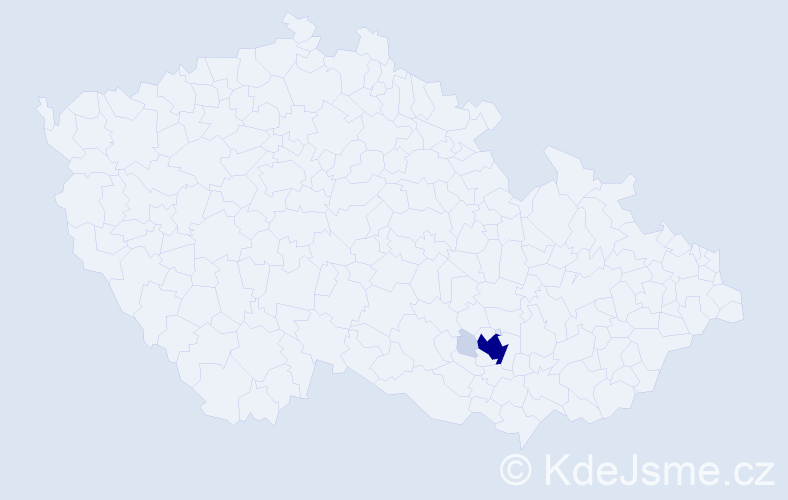 Příjmení: 'Funtiová', počet výskytů 14 v celé ČR