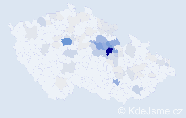 Příjmení: 'Bezdíček', počet výskytů 306 v celé ČR