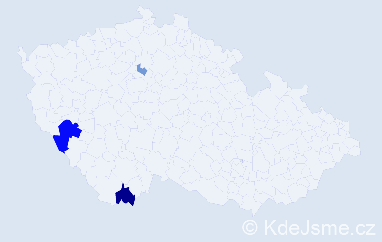 Příjmení: 'Rajalová', počet výskytů 14 v celé ČR