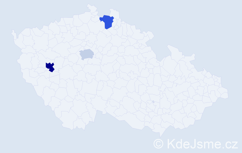 Příjmení: 'Husyev', počet výskytů 4 v celé ČR