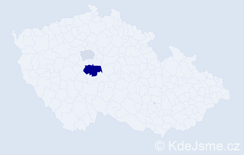 Příjmení: 'Tatrová', počet výskytů 5 v celé ČR