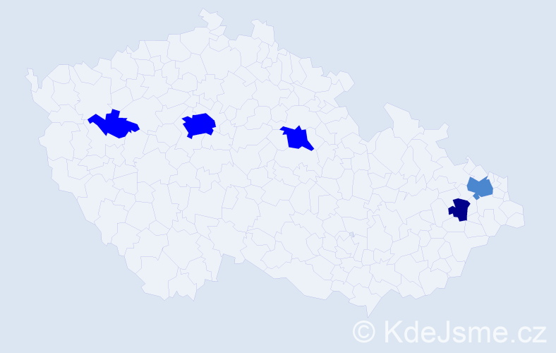 Příjmení: 'Csukásová', počet výskytů 10 v celé ČR