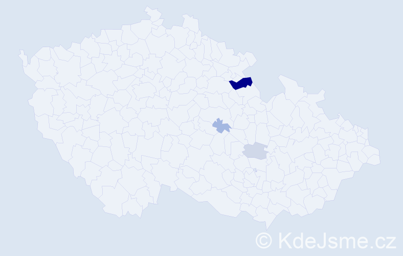Příjmení: 'Tomeňuková', počet výskytů 8 v celé ČR