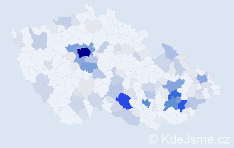 Příjmení: 'Bartíková', počet výskytů 403 v celé ČR