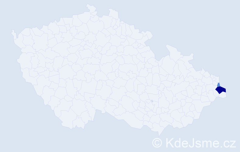 Příjmení: 'Burawa', počet výskytů 17 v celé ČR