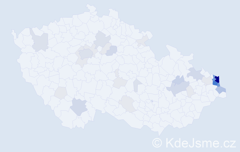 Příjmení: 'Swaczyna', počet výskytů 144 v celé ČR