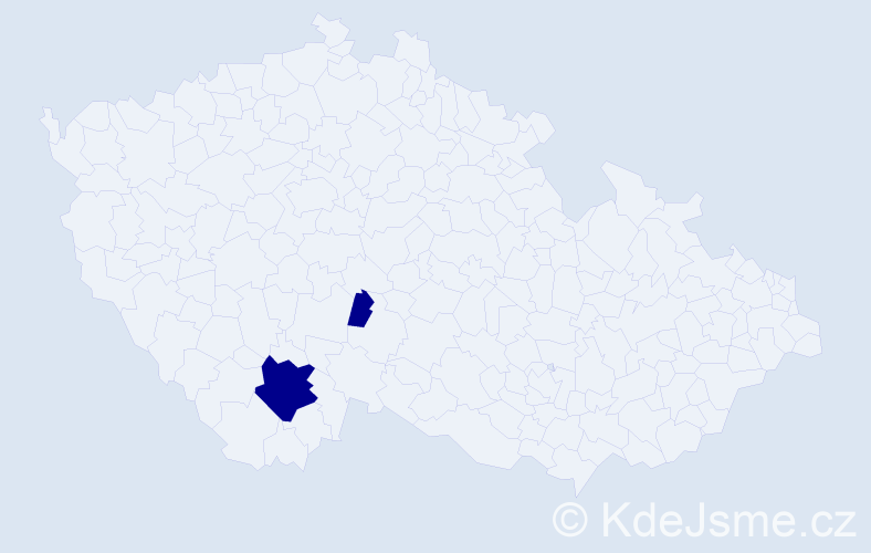 Příjmení: 'Ceaoi', počet výskytů 2 v celé ČR