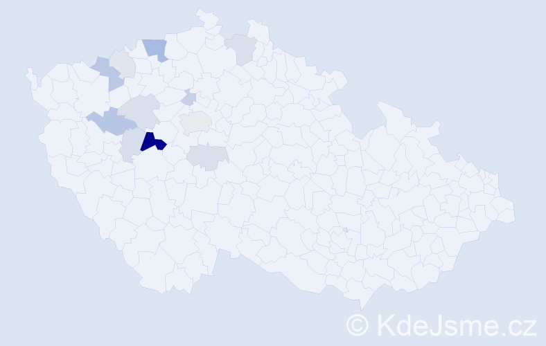 Příjmení: 'Velvarská', počet výskytů 31 v celé ČR