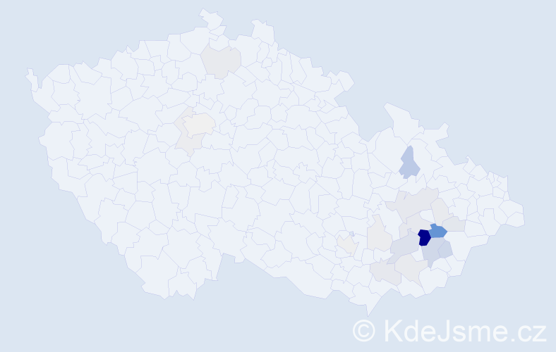 Příjmení: 'Barotová', počet výskytů 91 v celé ČR