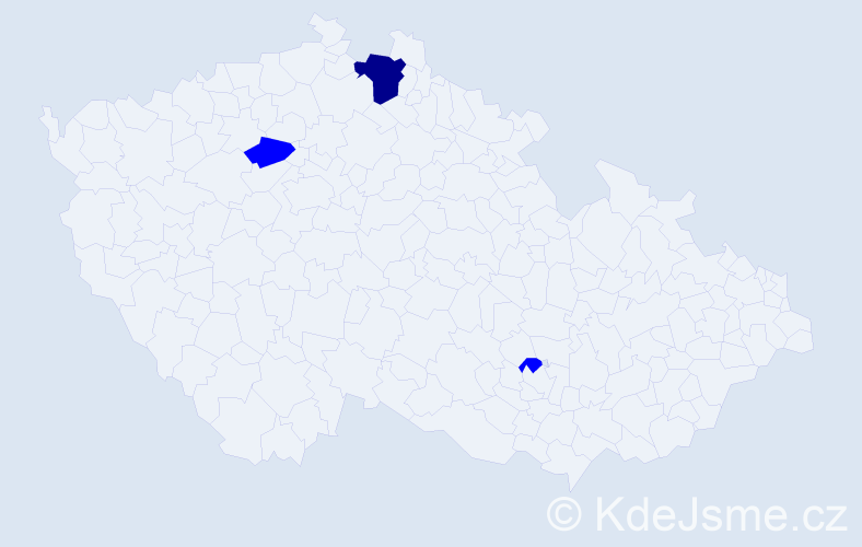 Příjmení: 'Kulibaba', počet výskytů 7 v celé ČR