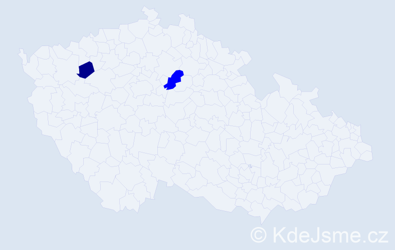 Příjmení: 'Winterblumová', počet výskytů 5 v celé ČR