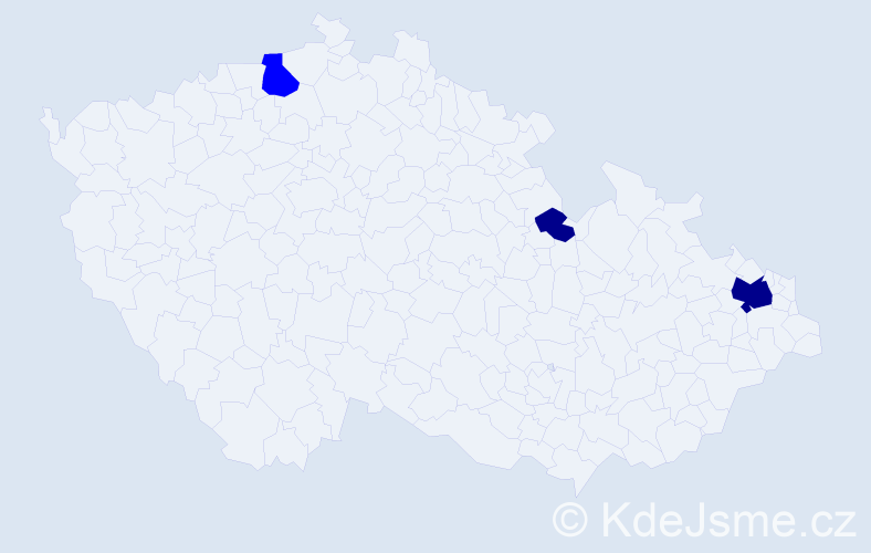 Příjmení: 'Bollo', počet výskytů 8 v celé ČR