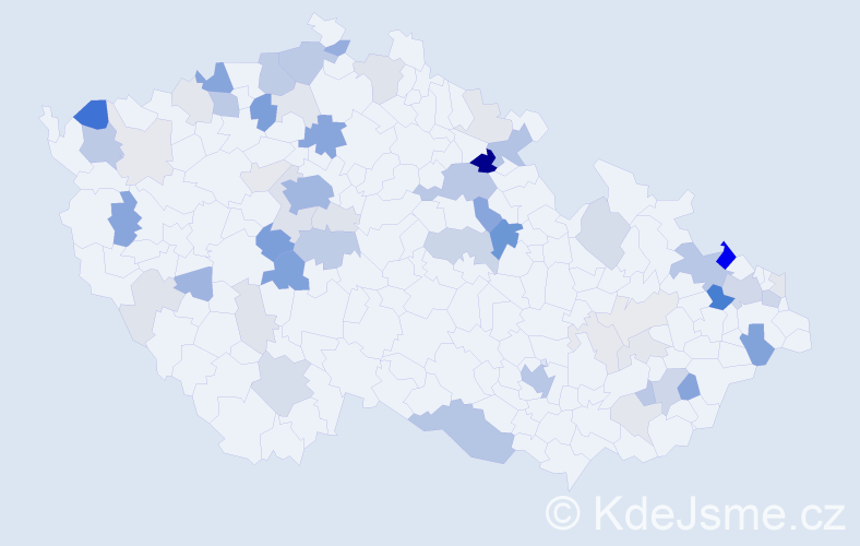 Příjmení: 'Stein', počet výskytů 217 v celé ČR