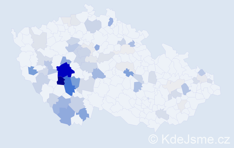 Příjmení: 'Tesková', počet výskytů 238 v celé ČR