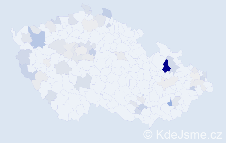 Příjmení: 'Mihálová', počet výskytů 148 v celé ČR