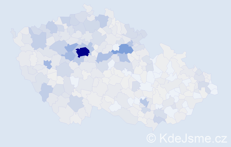 Příjmení: 'Holeček', počet výskytů 2784 v celé ČR