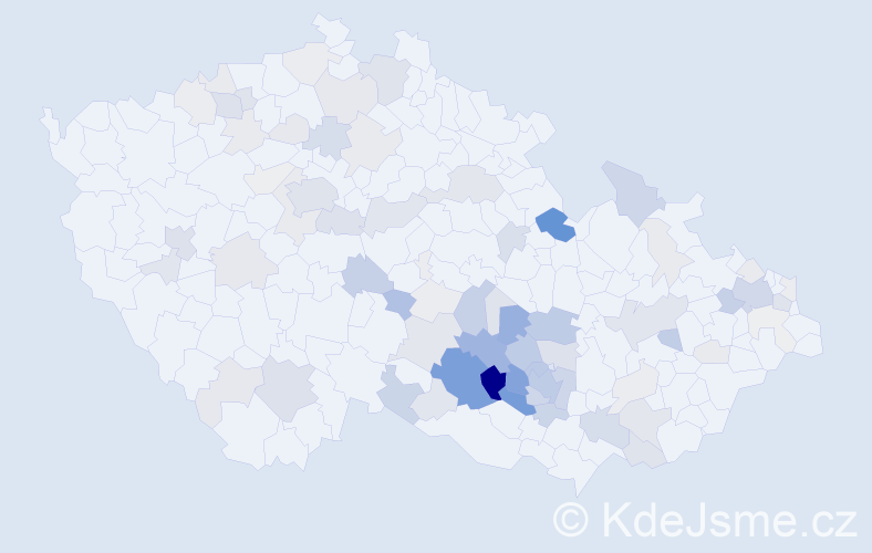 Příjmení: 'Chmelíček', počet výskytů 306 v celé ČR