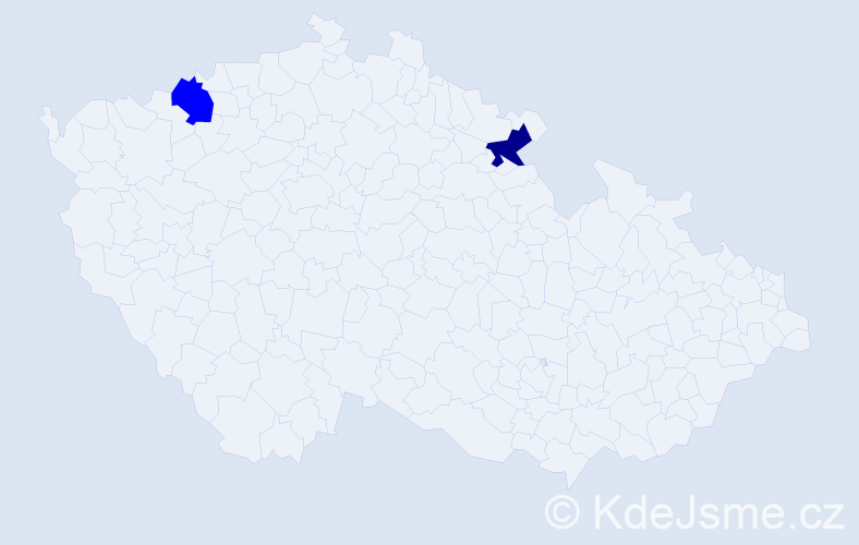 Příjmení: 'Bartenschlager', počet výskytů 3 v celé ČR