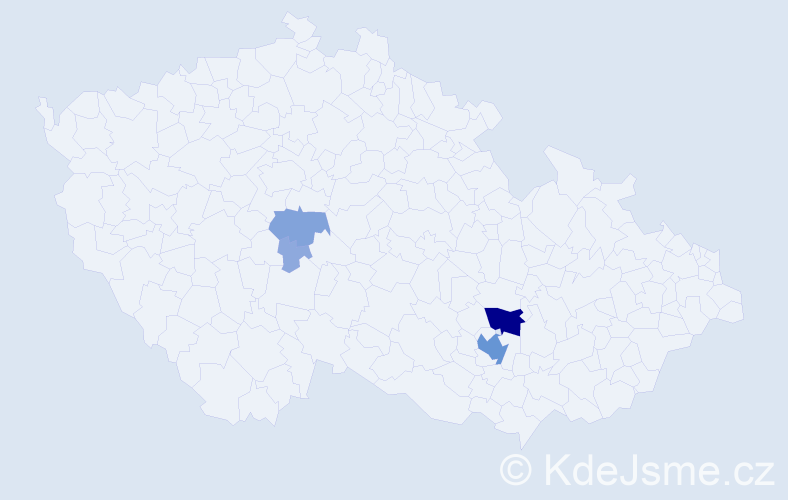 Příjmení: 'Souš', počet výskytů 14 v celé ČR