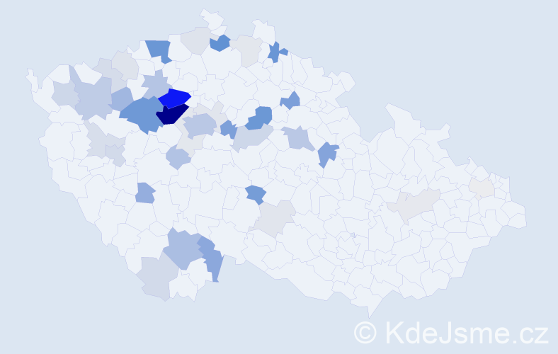 Příjmení: 'Drvota', počet výskytů 152 v celé ČR