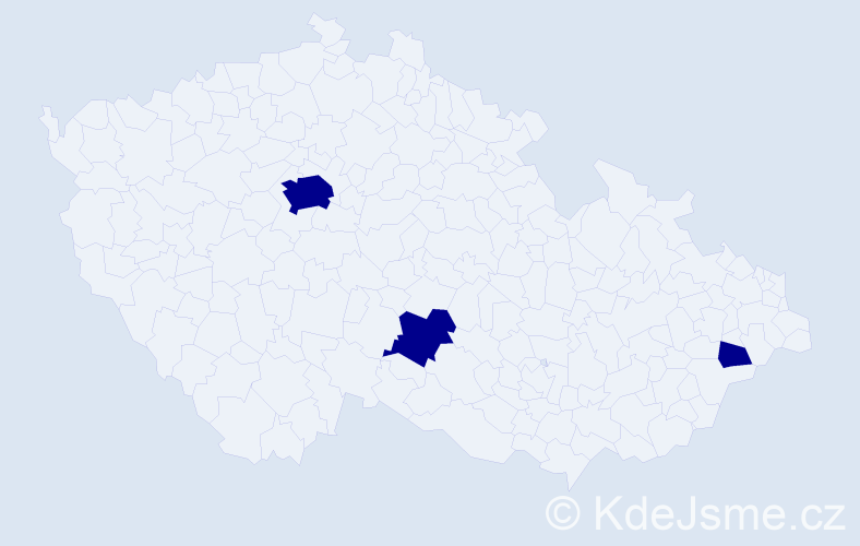 Příjmení: 'Karstová', počet výskytů 3 v celé ČR