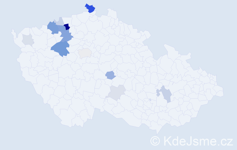 Příjmení: 'Emingr', počet výskytů 39 v celé ČR