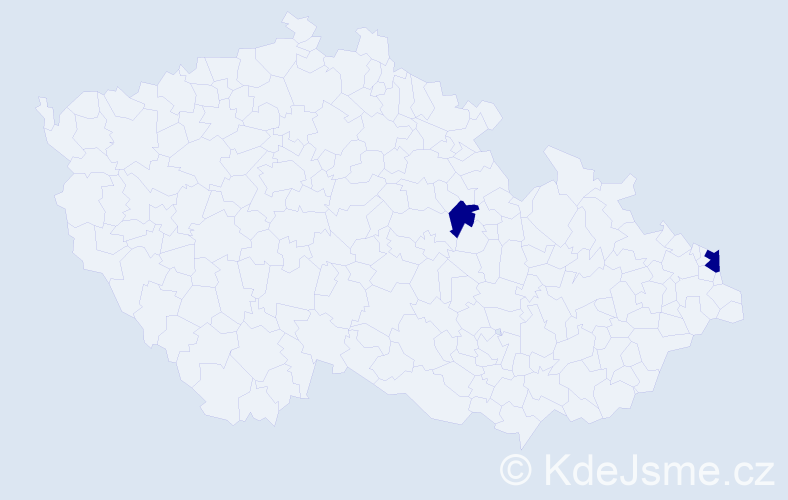 Příjmení: 'Gwoždzová', počet výskytů 4 v celé ČR