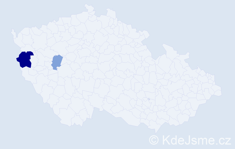 Příjmení: 'Medzvecová', počet výskytů 4 v celé ČR