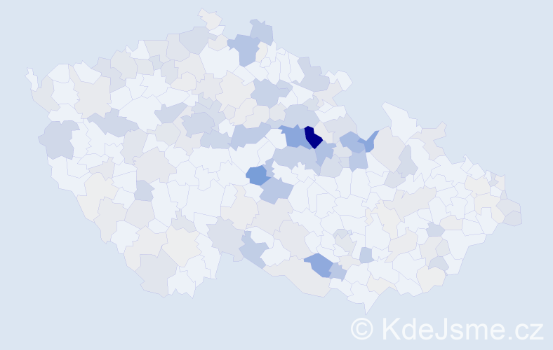 Příjmení: 'Roček', počet výskytů 550 v celé ČR