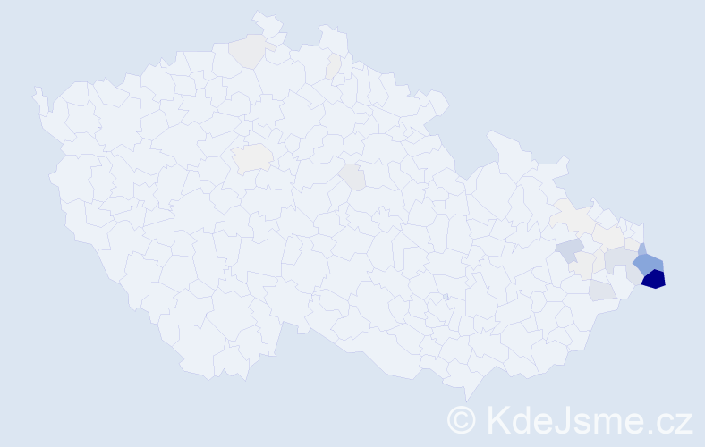 Příjmení: 'Kadlubiec', počet výskytů 125 v celé ČR