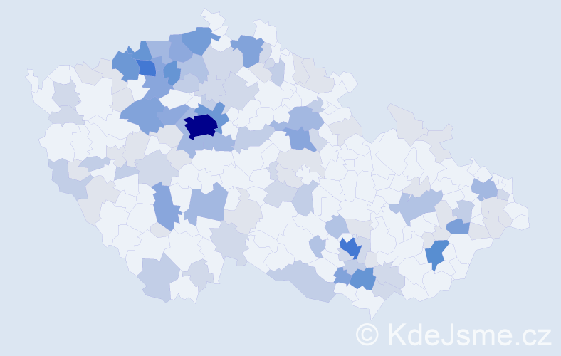 Příjmení: 'Fröhlich', počet výskytů 366 v celé ČR