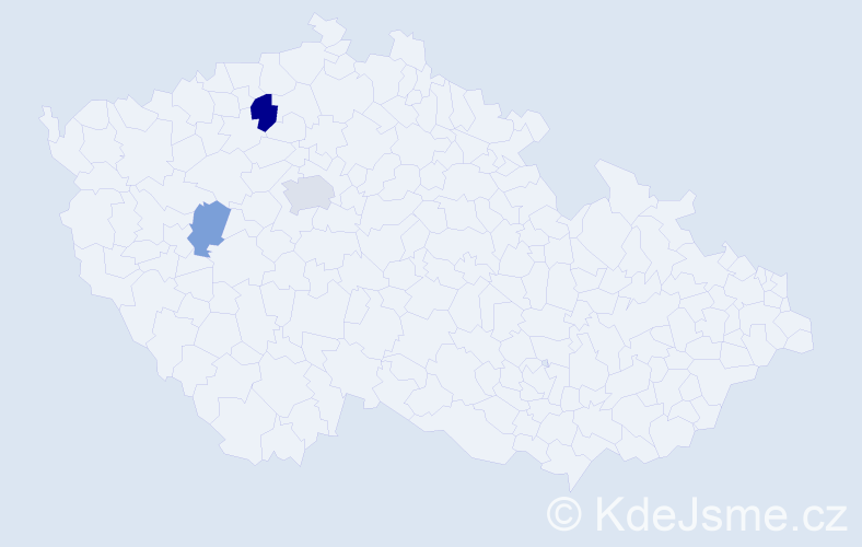 Příjmení: 'Baranetskyy', počet výskytů 5 v celé ČR