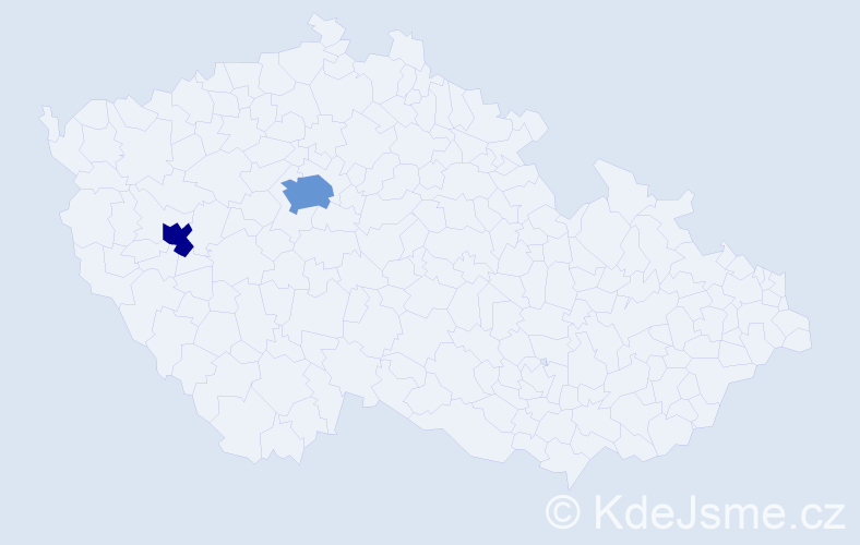 Příjmení: 'Kasumaj', počet výskytů 3 v celé ČR