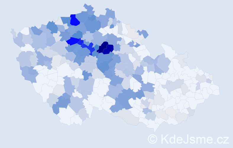 Příjmení: 'Vorlíčková', počet výskytů 956 v celé ČR