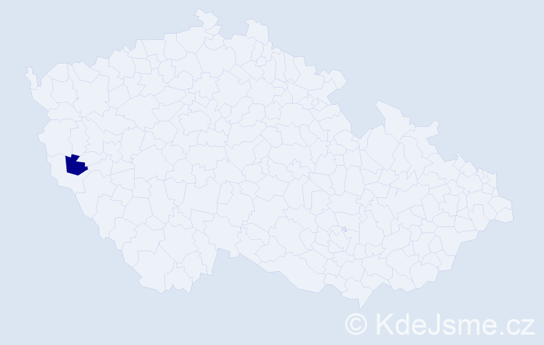 Příjmení: 'Kryvoruková', počet výskytů 1 v celé ČR