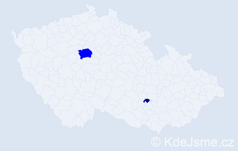 Příjmení: 'Arvanitopulu', počet výskytů 3 v celé ČR