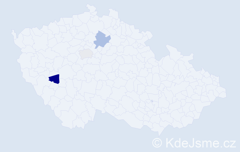 Příjmení: 'Kiba', počet výskytů 3 v celé ČR